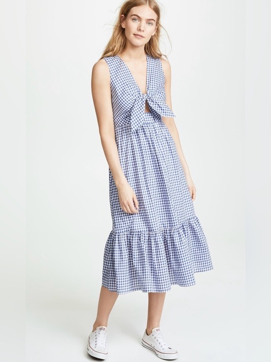 Shoshanna Dresses & Skirts - Shoshanna Mini Check Gingham Tie Gilroy Dress